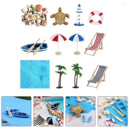 Garden Decorations 12 Pcs House Decoration Kid Presents Mini Lifebuoy Simulation Shell Childrens Gifts Play Toy Cloth