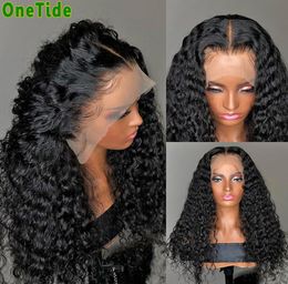 Afro Kinky Curly Human Hair Wigs for Women Brazilian Lace Frontal Human Hair Wig Pre Plucked Deep Curly Lace Closure Wig8343457