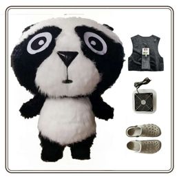 Mascot Costumes Giant Big Head Panda Party Plush Doll Iatable Mascot Costume Holiday New Props