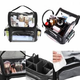 waterproof Barber Travel Backpack Storage Big Makeup Case for Hairdrer Hairstylist Organizer Tool Bag with Adjustable Divider A4WQ#