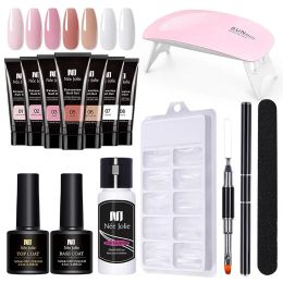 Kits Poly Nail Gel Extension Gel Nail Kit All For Manicure Set Acrylic Solution /LED Builder Nail Gel Polish Design