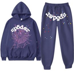 Designer 5A Spider Hoodie 55555: Stylish Sweatshirts for Men and Women - Young Thug Angel Polo, Purple Spider Web Design, Tracksuit with Puff Print Pullover Pants!