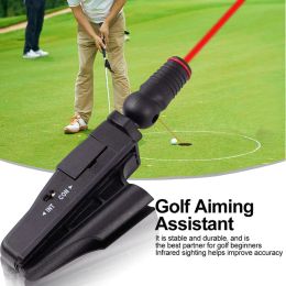 Aids 1 pc black Golf Training Aid Putter Red Aid Aim Line Corrector For Golfer Practise Accesories Aiming Aids