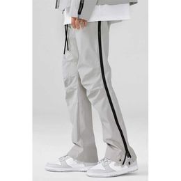 Custom Men Nylon Pants High Quality Zipper Track for