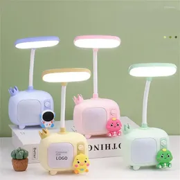 Table Lamps Desk Lamp Colorful Energy-saving Small Tv Base Kids Gift Cute Cartoon Lighting Led Child Student Eye Protection