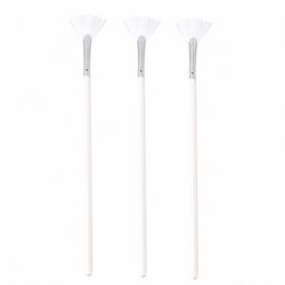 artister 3 x Makeup Brush Lg handle fan shaped face brush Makeup tool for acid skin gel and chemical peeling s16C#