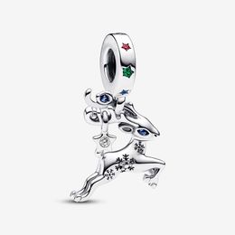 Christmas Reindeer Dangle Charm Pandoras 925 Sterling Silver Luxury Charm Set Bracelet Making charms Designer Necklace Pendant Original Box TOP quality wholesale