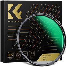 Philtres K F Concept 49-82mm Nano-X series CPL Philtre True Colour Circular Polarizers Philtre 28 layer multi-layer coating suitable for camera lensesL2403