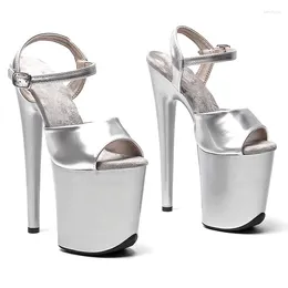 Dance Shoes Women 20CM/8inches PU Upper Sexy Exotic High Heel Platform Party Sandals Pole Model Shows 280