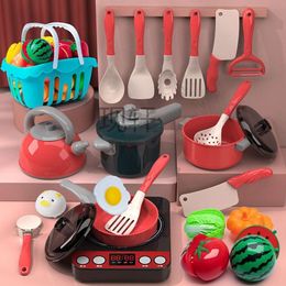 Xx Children's Play Home Kitchen Toy Set Baby Girl Boy Simulation Stir Fry Cooking Kitchenware and Cutlery