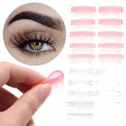 5pairs Makeup Accories Silice Eyel Perm Pad Reusable Applicator Tools Silice Eye Patch Bear Ears Eyel Lifting Kit I5pn#