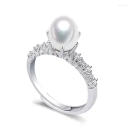 Cluster Rings SHDIYAYUN 2024 Pearl Ring 925 Sterling Silver Natural Freshwater Retro Good Quality For Women Gift