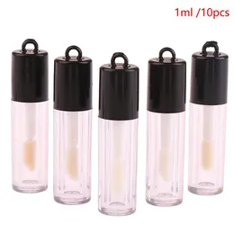 Storage Bottles 10pcs/lot 1ml DIY Lip Tube Container With Cap Empty Lipstick Bottle Lipgloss Cosmetic Sample