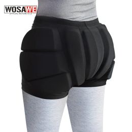 Shorts WOSAWE Skating Shorts Snowboard Ski Hip Pad Protection Gear EVA Cycling Skiing Sports Roller Shorts for Boys Girls Mens Womens