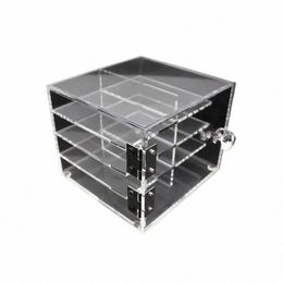 8 Layers Acrylic Eyeles Storage Box Display Case Makeup Organiser Eyel Glue Pallet Pad Grafting Eyeles Tool A2mE#