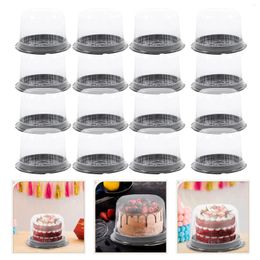 Take Out Containers 20 Pcs Packing Box Cake Round Container With Lid Cheesecake Multi-function Case Mini