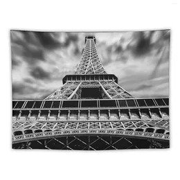 Tapestries Eiffel Tower Paris France Tourist Spots Landmark City Of Light Looking Up Tapestry Room Decor For Girls