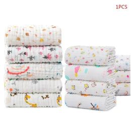 Blankets Swaddling Soft Silky Cartoon Muslin Ddle Neutral Receiving Blanket Large Dropship Drop Delivery Baby Kids Maternity Nursery B Otl3V
