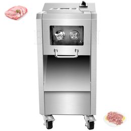 Electric Meat Slicer Commercial Vertical Meat Cutting Machine Automatic Vegetable Cutter Shredder Dicing Machine