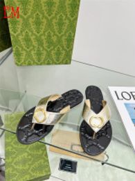 Designer Luxury Marmont Thong Sandals Black Flip Flop Flat Slide Sandal Slipper With Box
