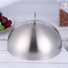 Dinnerware Sets Tent Stainless Steel Steak Cover Restaurant Lid Hood Protective Hemispherical