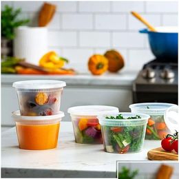 Other Disposable Plastic Products Microwavable Food Storage Soup 32Oz Container With Lids For Kitchen Fridge Drop Delivery Hom Home Ga Otd6K