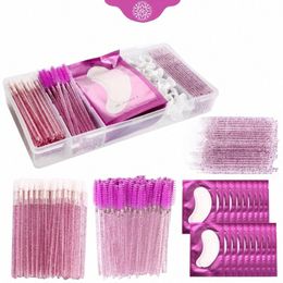 235pc Eyel Extensi Set With Box False Eyeles Brushes Eye Patches Tape Les Accories Supplies Makeup Tools Wholesale T7n2#
