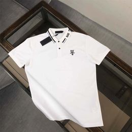 luxury designer tshirt stripe polo shirts tee snake polos T-shirt bee floral embroidery mens High street fashion horseAsian size M-XXXL 552