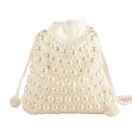 evening Bags Pearl Beading Handbags Clutches Bag For Women Fi Creative White Chain Shoulder Female Crossbody 2024 R4ij#