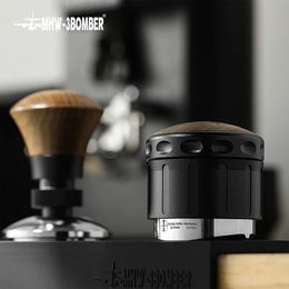 MHW-3BOMBER Adaptive Height 58.35mm Coffee Distributor & Adjustable Depth Espresso Tamper Home Barista Leveller Tool Accessories