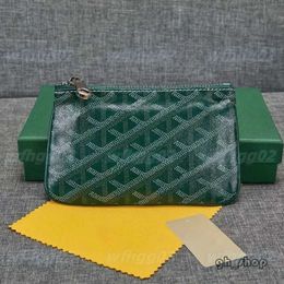 Goyar Bag Leather Zipper Icardi Fashion Women Passport Card Wallets Goyatd Bags Coin Purses Pouch Keychain Luxury Designer Mens Goyaed Bag Goyyard 1556