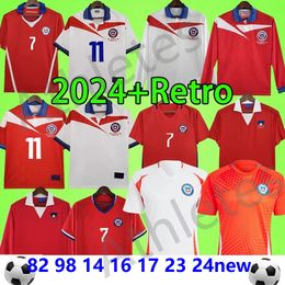2024 Chilean Football Shirt 2014 Vintage Home/Away Vintage Football Shirt 82 98 14 16 17 23 24 25 Uniform SALAS ZAMORANO VIDAL ALEXIS
