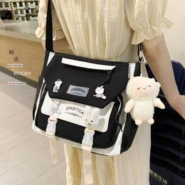 Shoulder Bags Fashion Lady Bag Harajuku Girl Handbag Student Schoolbag Casual Female Totes For Women Capacity Satchel Simple Pocket