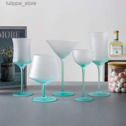 Wine Glasses 150-450ml Vintage Candy Colored Goblet Wine Champagne Glasses Cocktail y Whiskey Cup Home Bar Festival Gift Drinkware L240323
