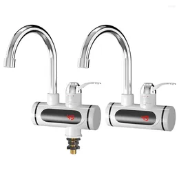 Kitchen Faucets Electric Water Heater Tap 3000W 360 Degree Rotation Waterproof Temperature Digital Display Supplies