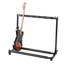 Other Furniture Mti Guitar Stand 5 Holder Folding Organiser Rack Stage Bass Acoustic Electric New Drop Delivery Home Garden Otv3R