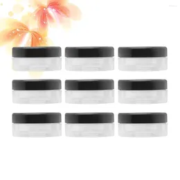 Storage Bottles 10PCS 10G Powder Compact Portable Loose Box Honey Multi-purpose Cosmetics Sub For Home Use Black