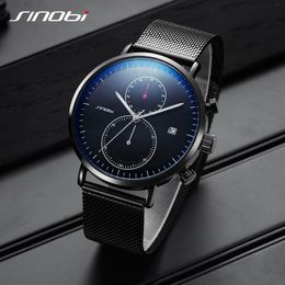 SINOBI New Men Watch Brand Business Watches For Men Ultra Slim Style Wristwatch JAPAN Movement Watch Male Relogio Masculino296b