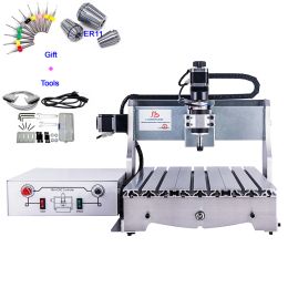 LY MIni CNC 4030T 4030Z Router Engraver 3axis 4axis 300W to 500W Spindle Motor Engraving and Milling Machine