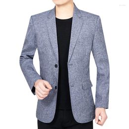 Men's Suits Spring Man Solid Business Casual Coats Thin Blazers Jackets Quality Male Slim Clothing 4X