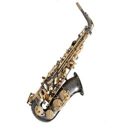 Advanced E Flat Alto Saxophone Eb Professional Top Musical Instrument Saxe Simulation Process Sax With Case Mouthpiece Black Nickel Gold Beginner's Saxophone