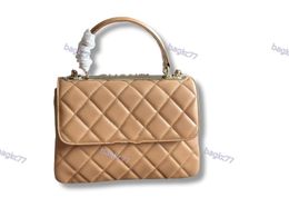 2024 new Classic COCO Tote Bag Designer Mini Bag Top Caviar Calf Leather Quilted Plaid Chain Handle Single Flap Selzburg Luxury Crossbody
