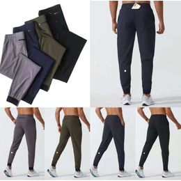 2024 lululemenI Womens LL Men's Jogger Long Pants Sport Yoga Outfit Quick Dry Drawstring Gym Pockets Sweatpants Trousers Mens Casual Elastic Waist Fiess All Kinds h6