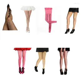 Women Socks Fishnet Stockings For Colourful Rhinestones Fishnets Sexy Tights Pantyhose Mesh