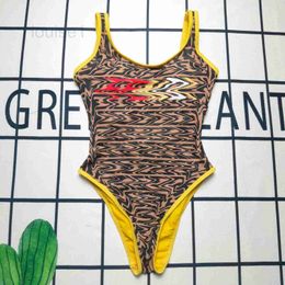 Women's Swimwear Designer Brand New Swimsuit One Piece F-letter Printing Sexy Fashion Backless UPR4