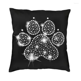 Pillow Luxury Rhinestone Dog Throw Covers Living Room Decoration Crystal Diamond Outdoor Pillows Cover Square Pillowcase