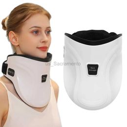 Massaging Neck Pillowws Electric Heating Cervical Traction Device Neck Massage Cervical Spine Protector Hot Compress Neck Support Correction Pain Relif 240323