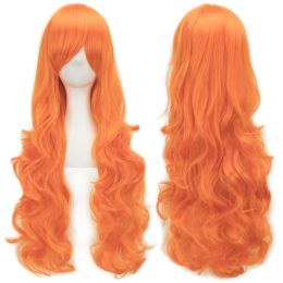 Wigs Soowee 30 Colours Long Women Wigs Heat Resistant White Blonde Purple Wavy Cosplay Wig