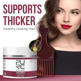 Treatments PURC Natural Keratin Hair Mask Deep Repair Damage Dry Hair Eliminates Frizzy Hair Conditioner For Womens Hair Care Product 200ML