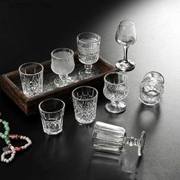 Wine Glasses Multiple Styles Glass Cup Luxury Liquor Glass Wine Bar Party Restaurant Home Small Goblet Tasting Small Wine Glasses L240323